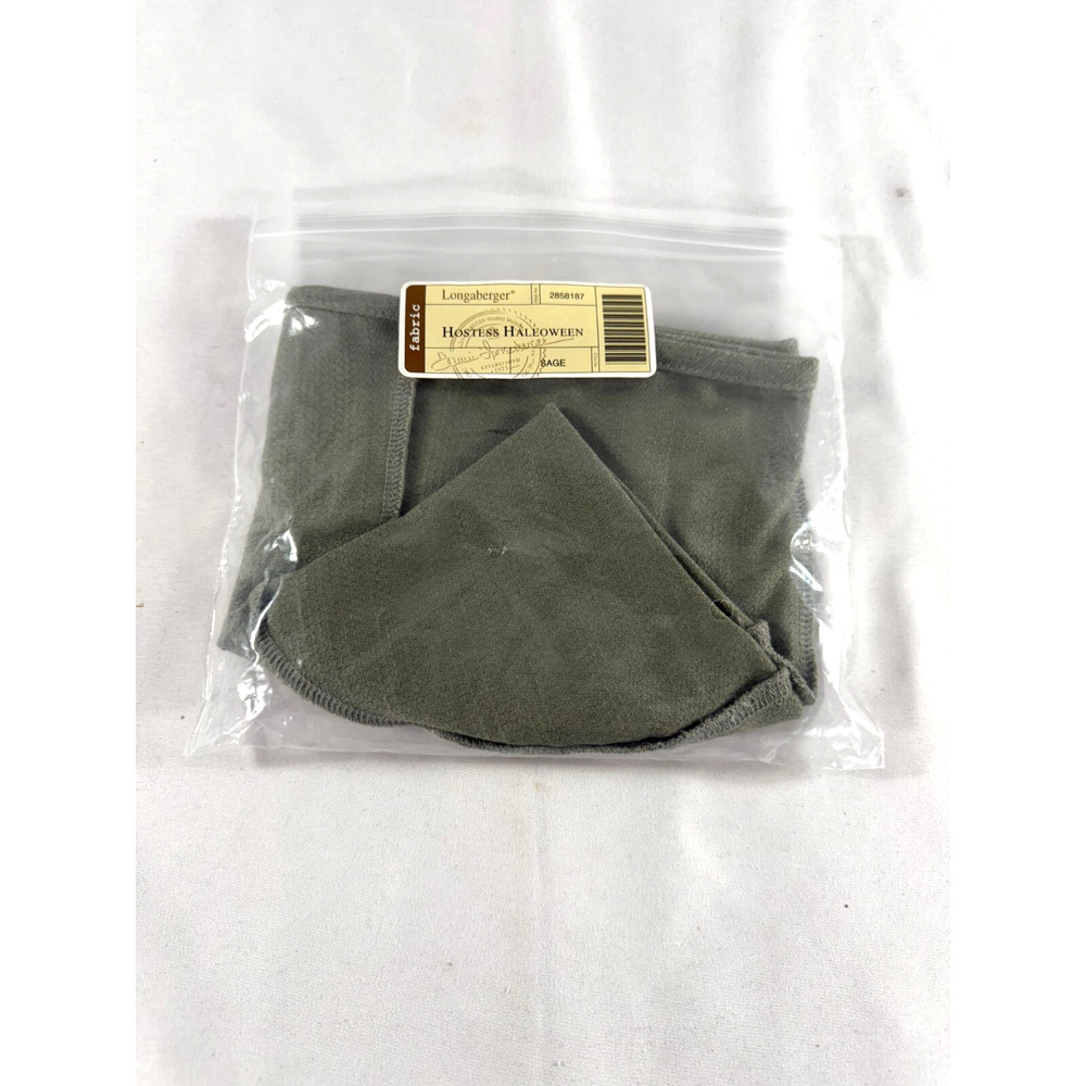 Longaberger Hostess Halloween Sage Green Fabric Liner 2858187 New